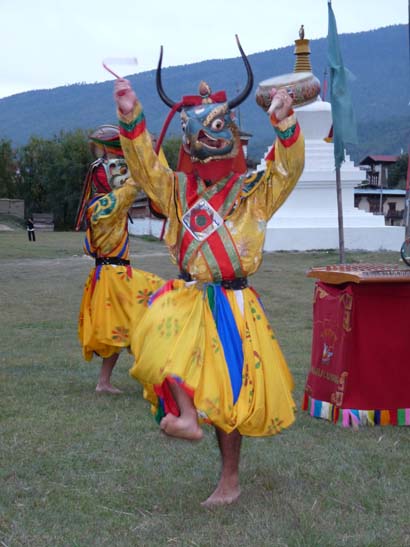 Maskentänzer, Bhutan