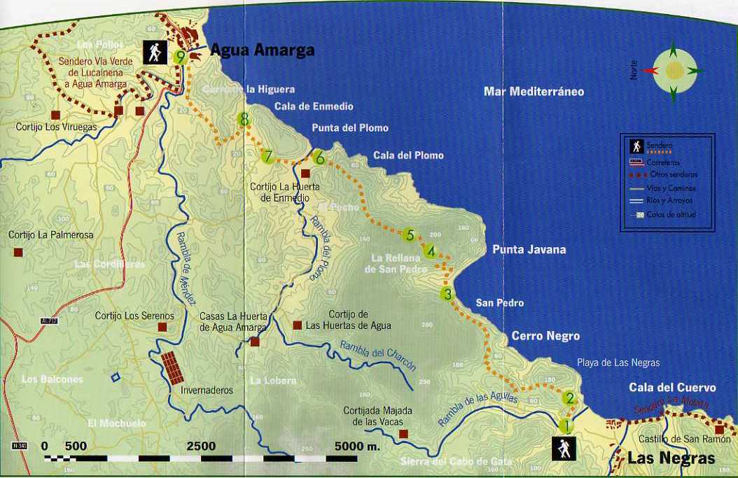 Karte Cabo de Gata