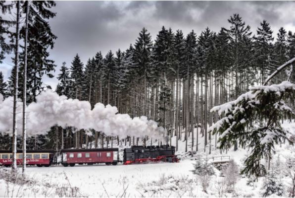 Dampfzug im Harz