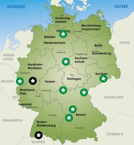 Fernwanderwege Deutschland Karte